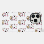 かわいい猫のタピオカティー iPhoneケース (裏面横)