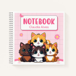 かわいい猫のチーム — 女の子のためのキュートな子猫ノートブック" ノートブック