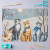 かわいい猫のティッシュペーパー 薄葉紙 (クラフト)
