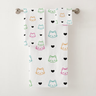 かわいい猫のテーマ バスタオルセット