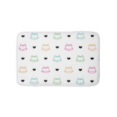 かわいい猫のテーマ バスマット (正面)