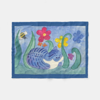 かわいい猫のデザインのフリースブランケット フリースブランケット