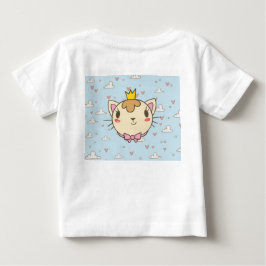 かわいい猫のデザインのベビーTシャツ - 愛らしい ベビーTシャツ