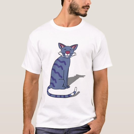 かわいい猫のデザイン | オリジナルの猫好きへのギフト Tシャツ (正面)