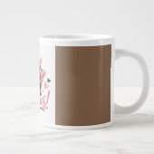 かわいい猫のデザイン ジャンボコーヒーマグカップ (右)