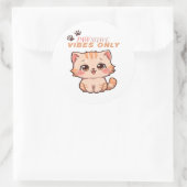 かわいい猫のデザイン ステッカー (バッグ)