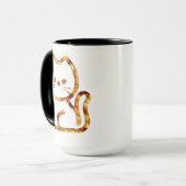 かわいい猫のデザイン マグカップ (正面左)