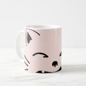 かわいい猫のデザイン | 愛らしい猫のイラスト コーヒーマグカップ (正面左)