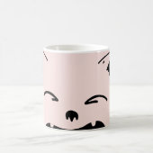 かわいい猫のデザイン | 愛らしい猫のイラスト コーヒーマグカップ (中央)