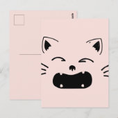 かわいい猫のデザイン | 愛らしい猫のイラスト ポストカード (正面/裏面)
