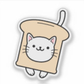 かわいい猫のドレスアップ シール (正面)