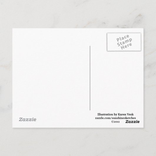 かわいい猫のナースの獣医のアポイントメントのメモ ポストカード (裏面)