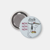 かわいい猫のネタ食べ物ー寿司 マグネット (正面/裏面)