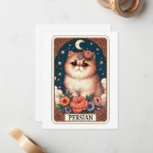 かわいい猫のノートカード ノートカード (正面/裏面インサイチュ)