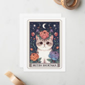 かわいい猫のノートカード ノートカード (正面/裏面インサイチュ)