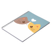 かわいい猫のノート ノートブック (左側)