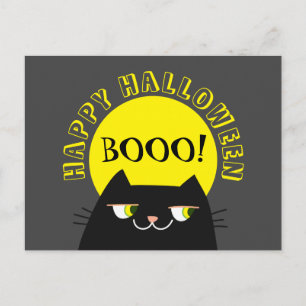 かわいい猫のハロウィンポストカード スプーキー ポストカード