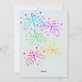 かわいい猫のハロウィン誕生日パーティー招待状 シーズンカード (裏面)