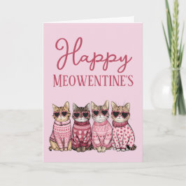 かわいい猫のバレンタインカード シーズンカード