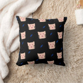 かわいい猫のパターン クッション (ブランケット)