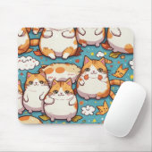かわいい猫のパッド マウスパッド (マウス)