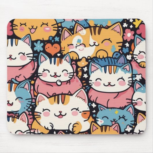かわいい猫のパッド マウスパッド (正面)