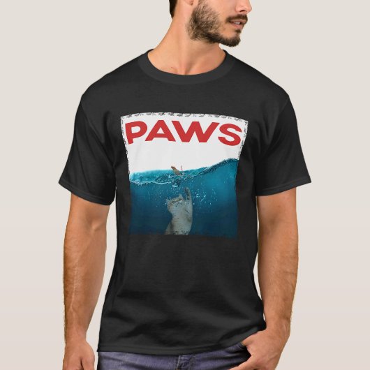 かわいい猫のパロディートップス ネコとネズミ Tシャツ (正面)