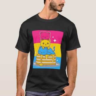 かわいい猫のパンセクシュアルPride Flag LGBTQ Tシャツ