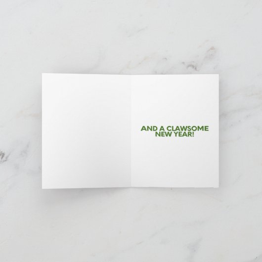 かわいい猫のパーフェクトクリスマス カード (内部)