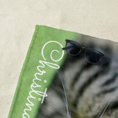 かわいい猫のビーチパーソナライズされたタオル ビーチタオル (インサイチュ)