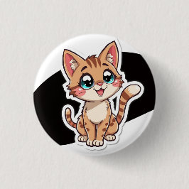 かわいい猫のピンバッジ 缶バッジ
