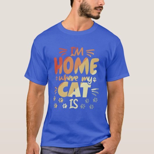かわいい猫のフレンド Tシャツ (正面)