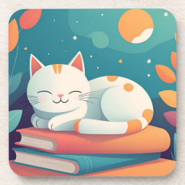 かわいい猫のプラスチックのコースターセット コースター
