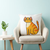 かわいい猫のプリント枕 クッション (椅子)