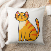 かわいい猫のプリント枕 クッション (ブランケット)