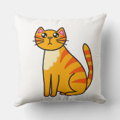 かわいい猫のプリント枕 クッション (裏面)