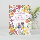 かわいい猫のベビーシャワー招待状 招待状 (スタンド正面)