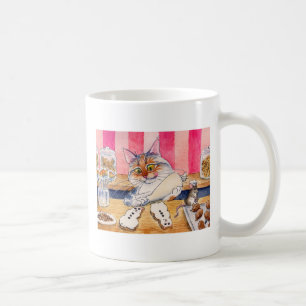 かわいい猫のベーカリーのマグ コーヒーマグカップ