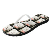 かわいい猫のペカスタムット写真 ビーチサンダル (アングル)