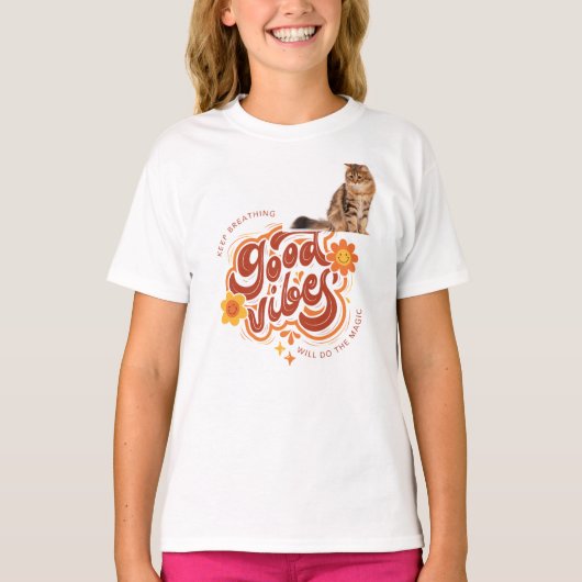 かわいい猫のペット愛好家デザインTシャツ Tシャツ (正面)