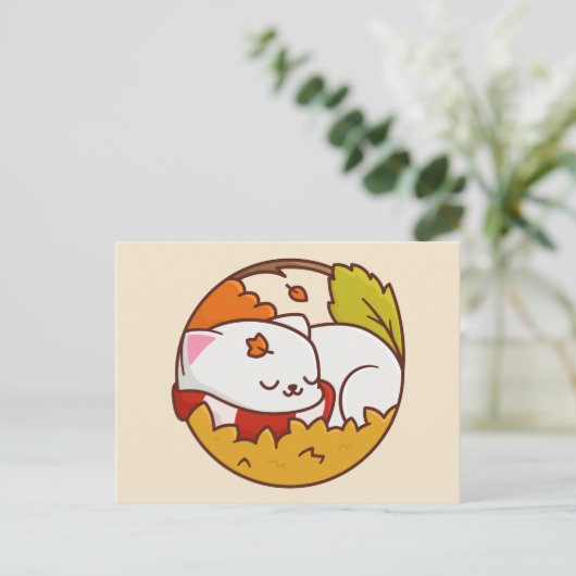 かわいい猫のポストカード ポストカード (スタンド正面)