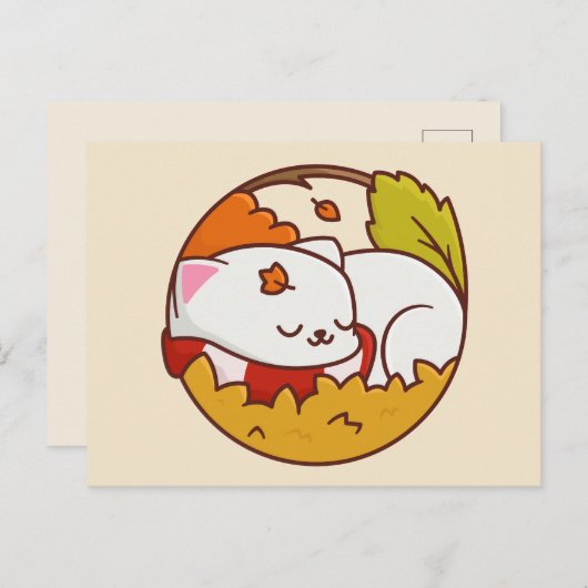 かわいい猫のポストカード ポストカード (正面/裏面)