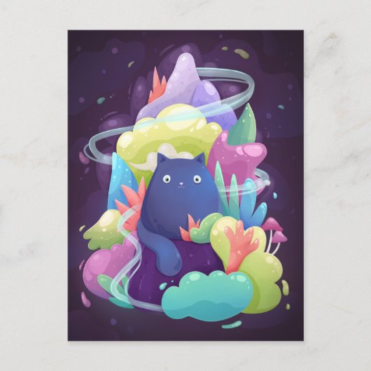 かわいい猫のポストカード ポストカード (正面)