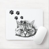 かわいい猫のマウスパッド マウスパッド (マウス)