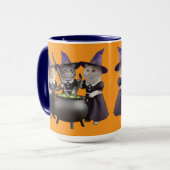 かわいい猫のマクベス・ハロウィンマグ マグカップ (正面左)