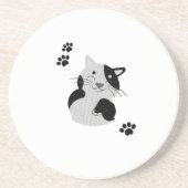 かわいい猫のマグカップ コースター (正面)