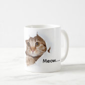 かわいい猫のマグカップ コーヒーマグカップ (正面右)