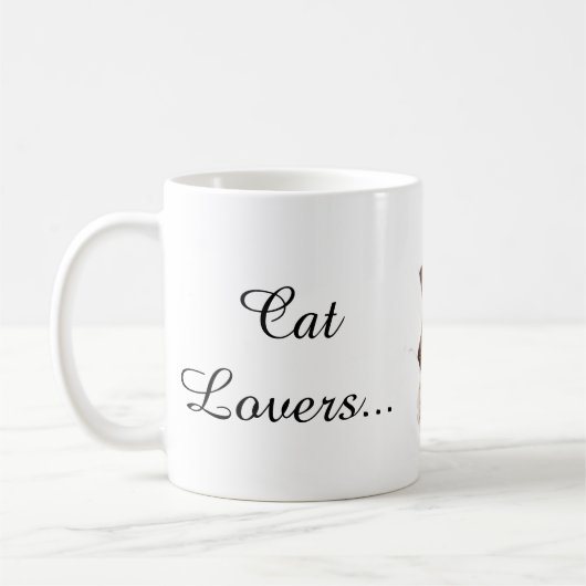 かわいい猫のマグカップ コーヒーマグカップ (左)