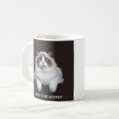 かわいい猫のマグカップ コーヒーマグカップ (正面左)