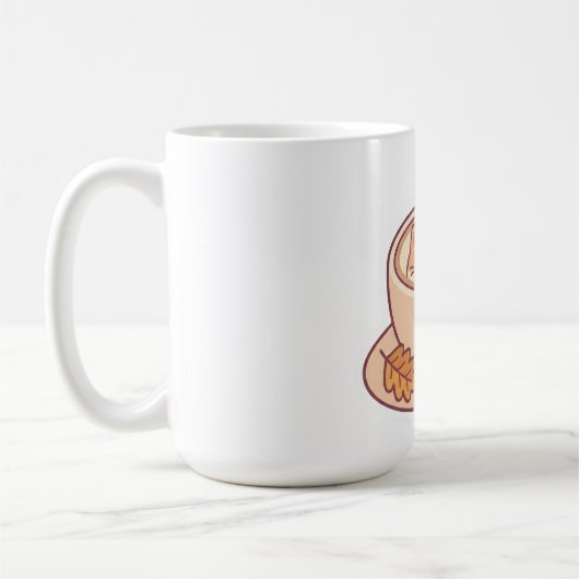 かわいい猫のマグカップ コーヒーマグカップ (左)
